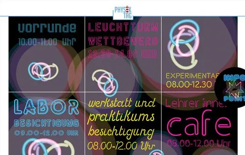 Physiktag Rostock Webseite