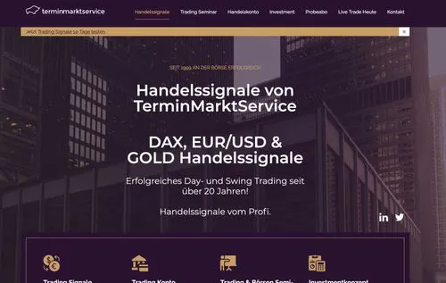 Terminmarktservice Webseite